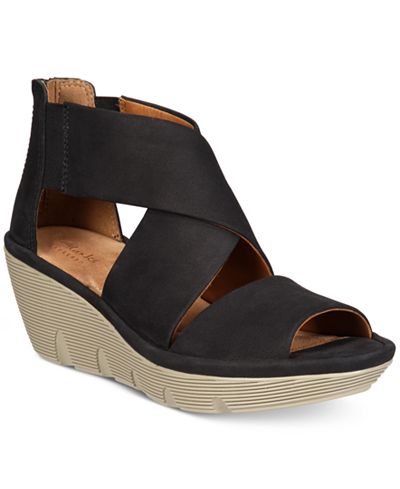 Clarks Artisan Women's Clarene Glamour Wedge Sandals