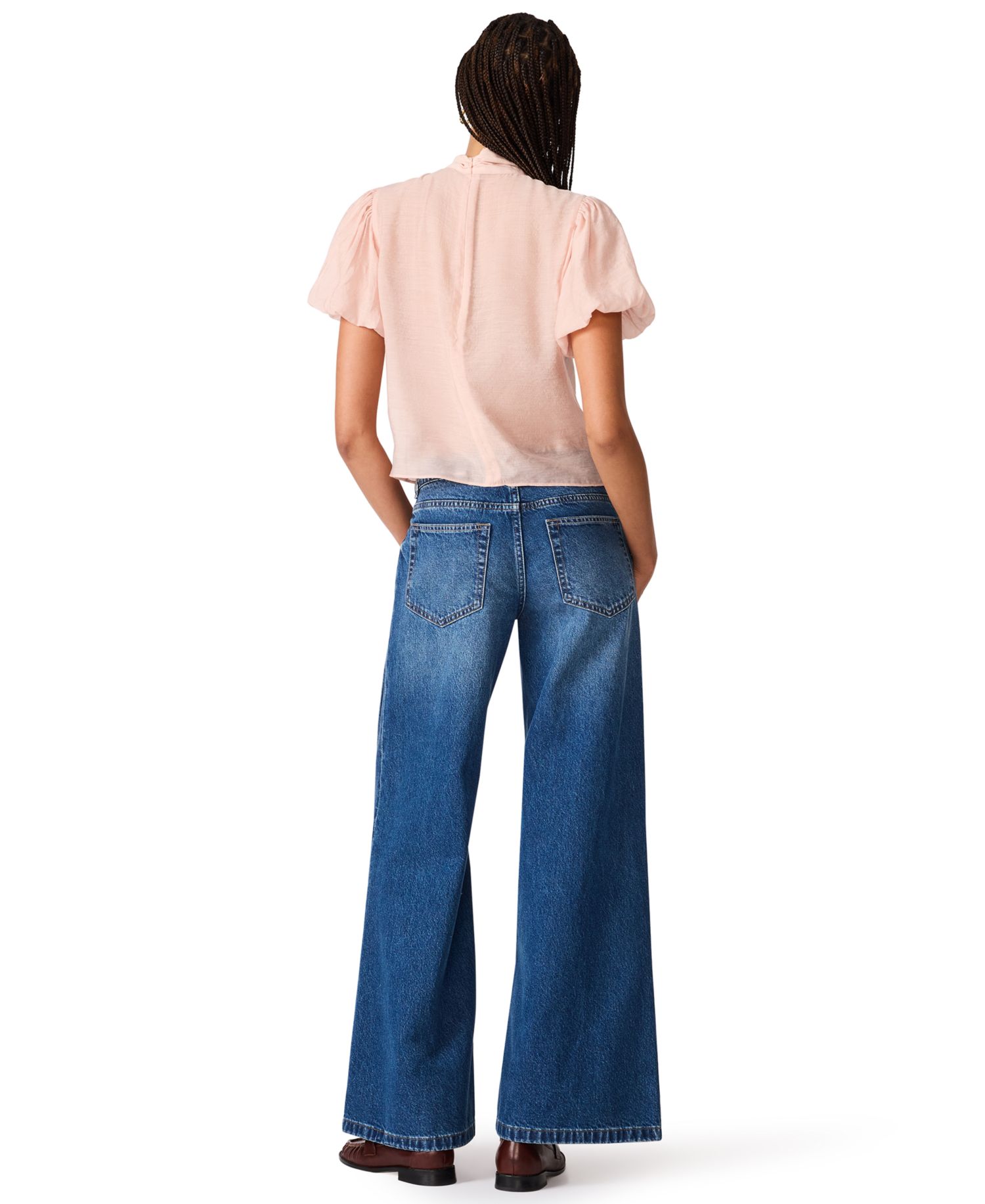 Women's Lolanie Short-Sleeve Pussybow Blouse