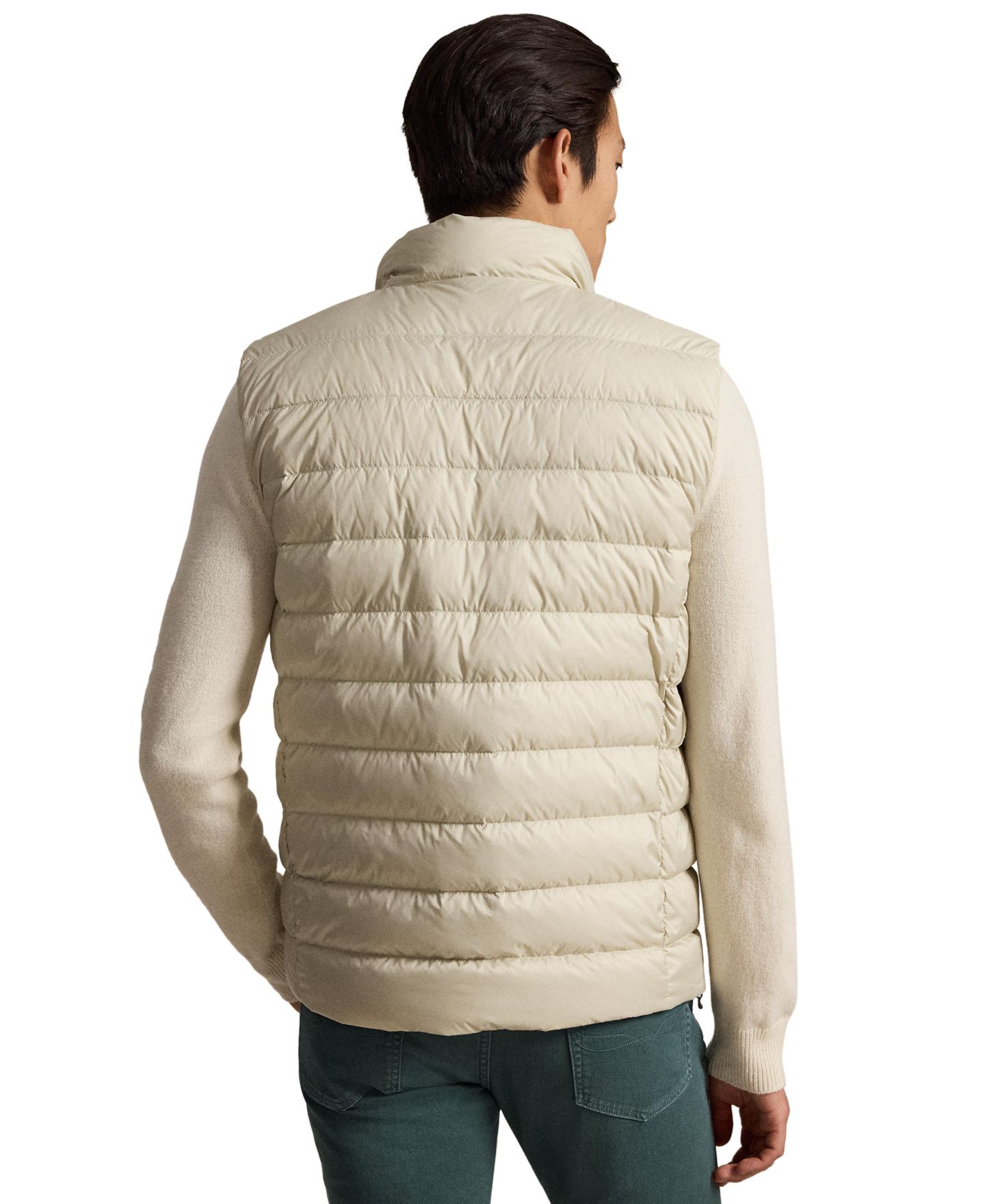 Мужской жилет Polo Ralph Lauren The Colden Packable Down Vest, цвет: Песочный — фото 4