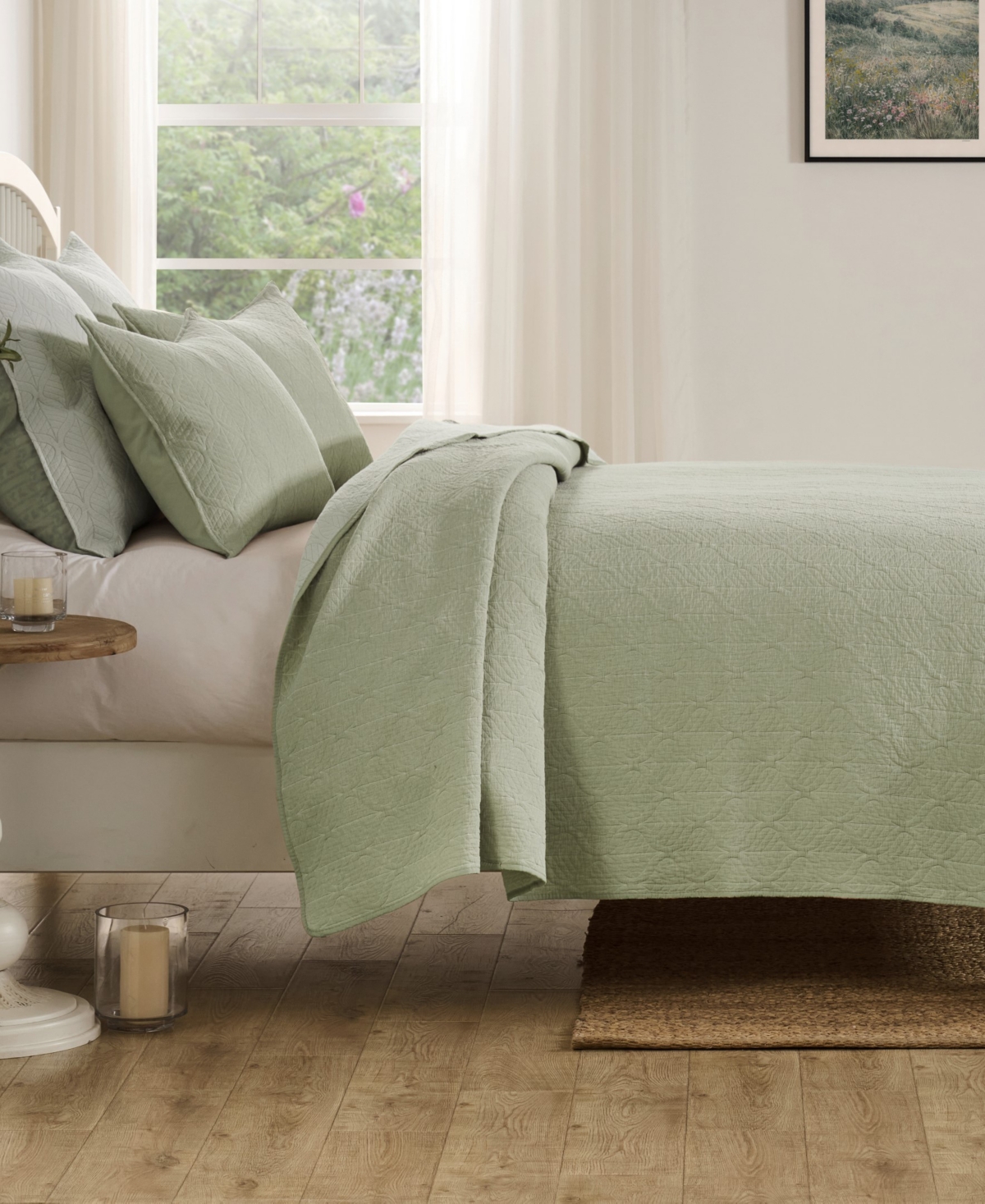 Greenland Home Fashions Harper Reversible -Piece Coverlet Set