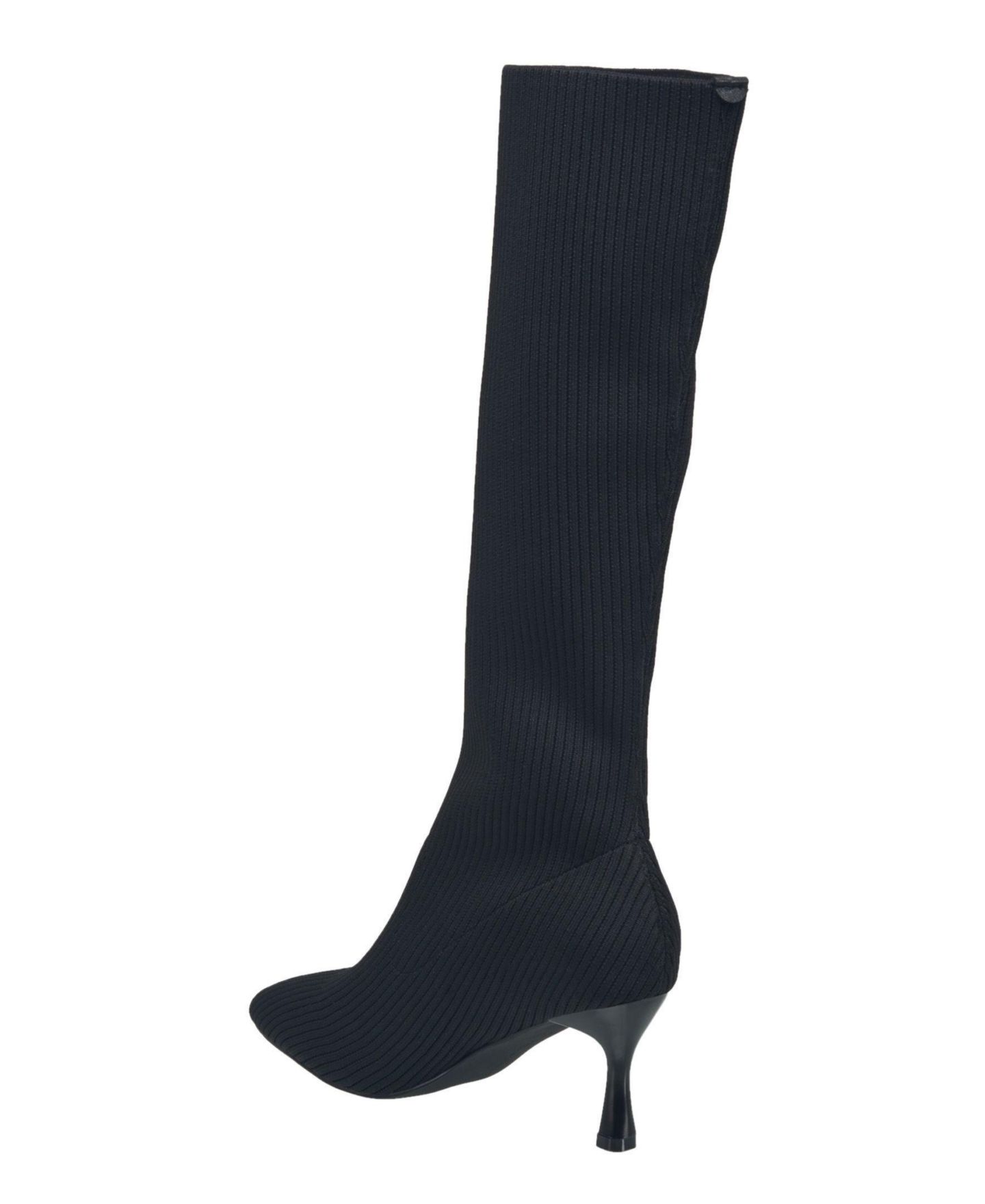 Женские ботинки French Connection Stretch Knit Knee High Boot, цвет: Чёрный — фото 3