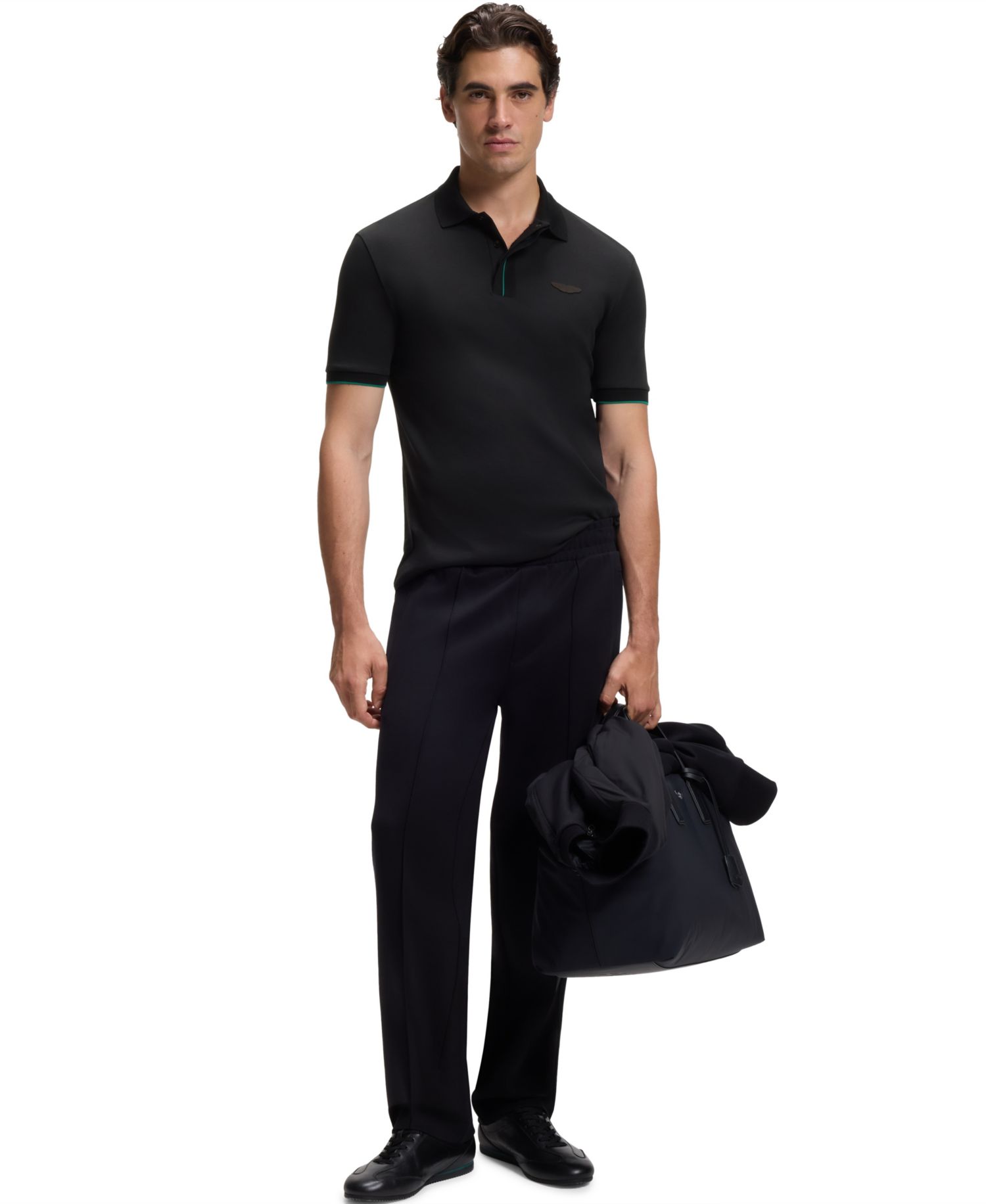 BOSS by x Aston Martin Men's Mercerized Cotton Regular-Fit Polo Shirt