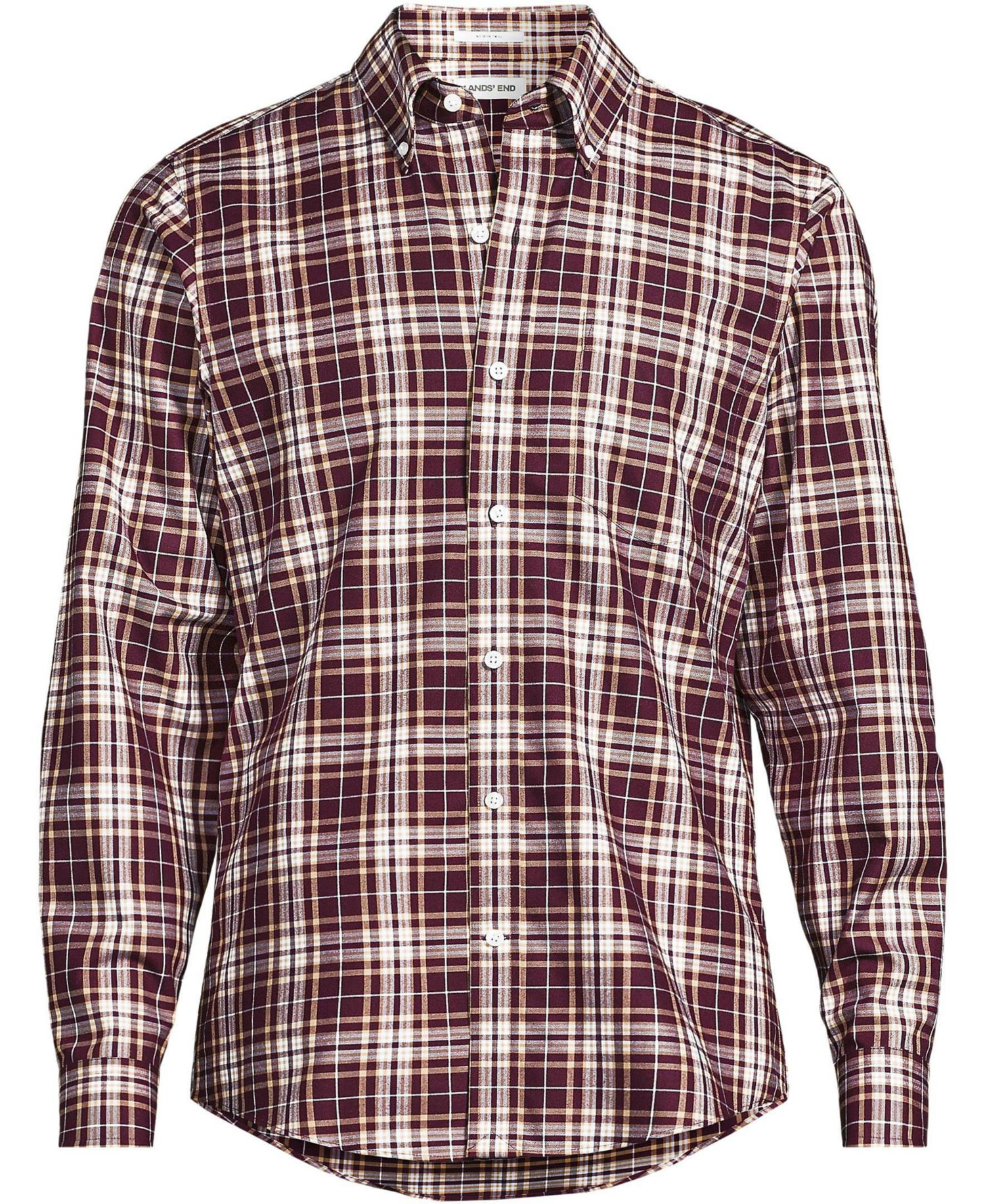 Men's Tailored Fit No Iron Twill Long Sleeve Shirt