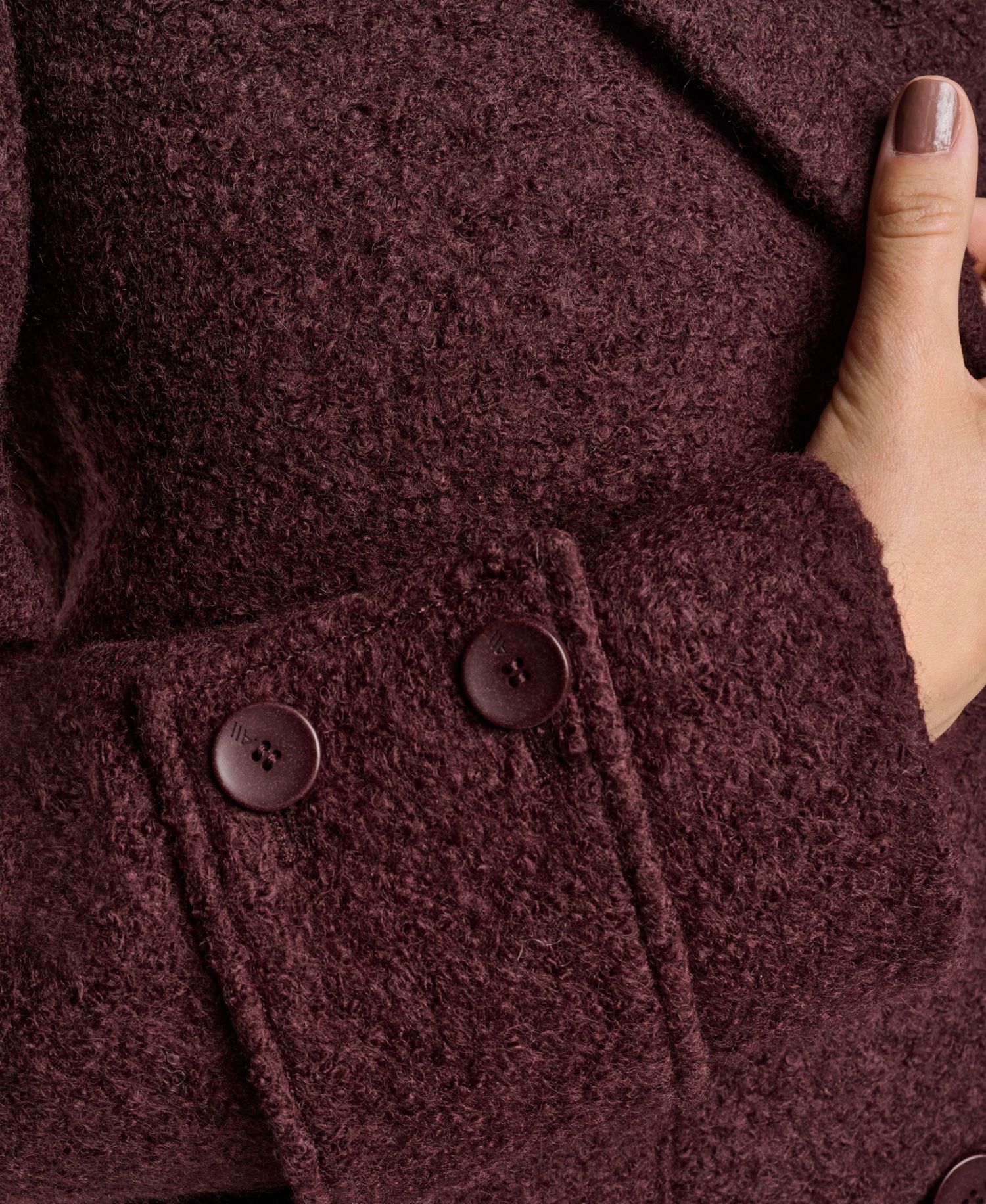 Women's Regine Slim Wool-Blend Boucle Coat