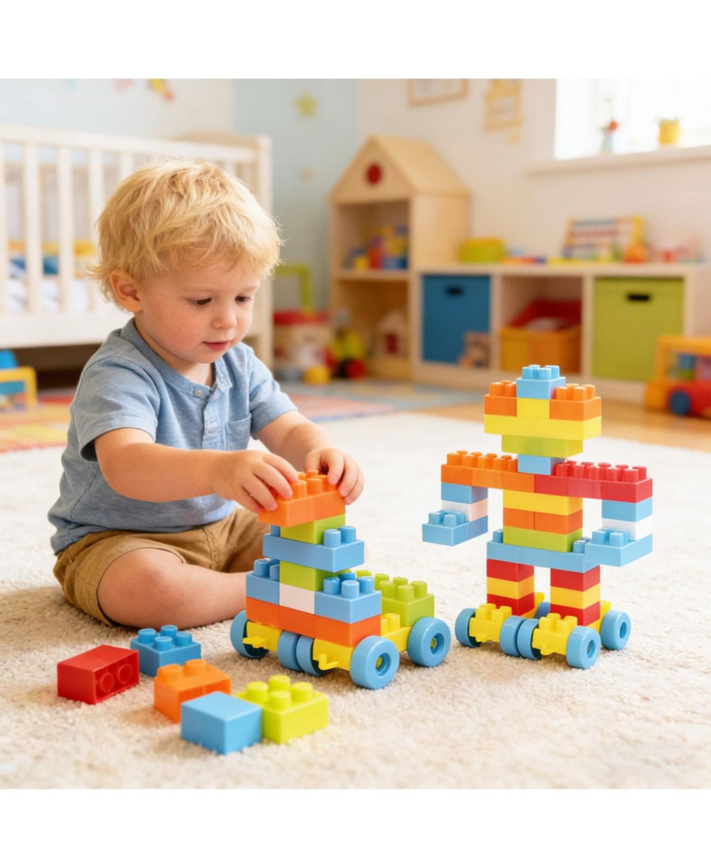 Детские конструкторы SUGIFT Stem Montessori Building Blocks 150-Piece Set, Ages 3+, цвет: Open Miscellaneous — фото 2