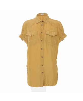 Women's Silk Western-Style Short-Sleeve Shirt