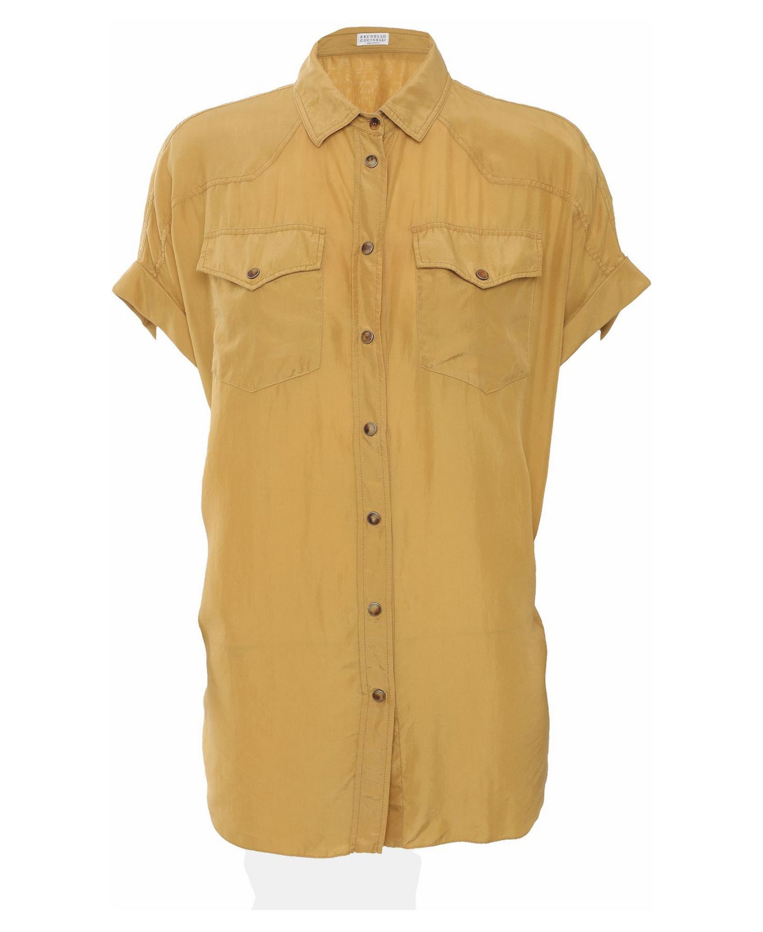 Women's Silk Western-Style Short-Sleeve Shirt