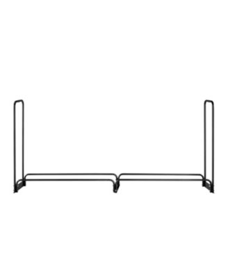 4feet Firewood Storage Rack with Waterproof Cover Powder Coated Metal
