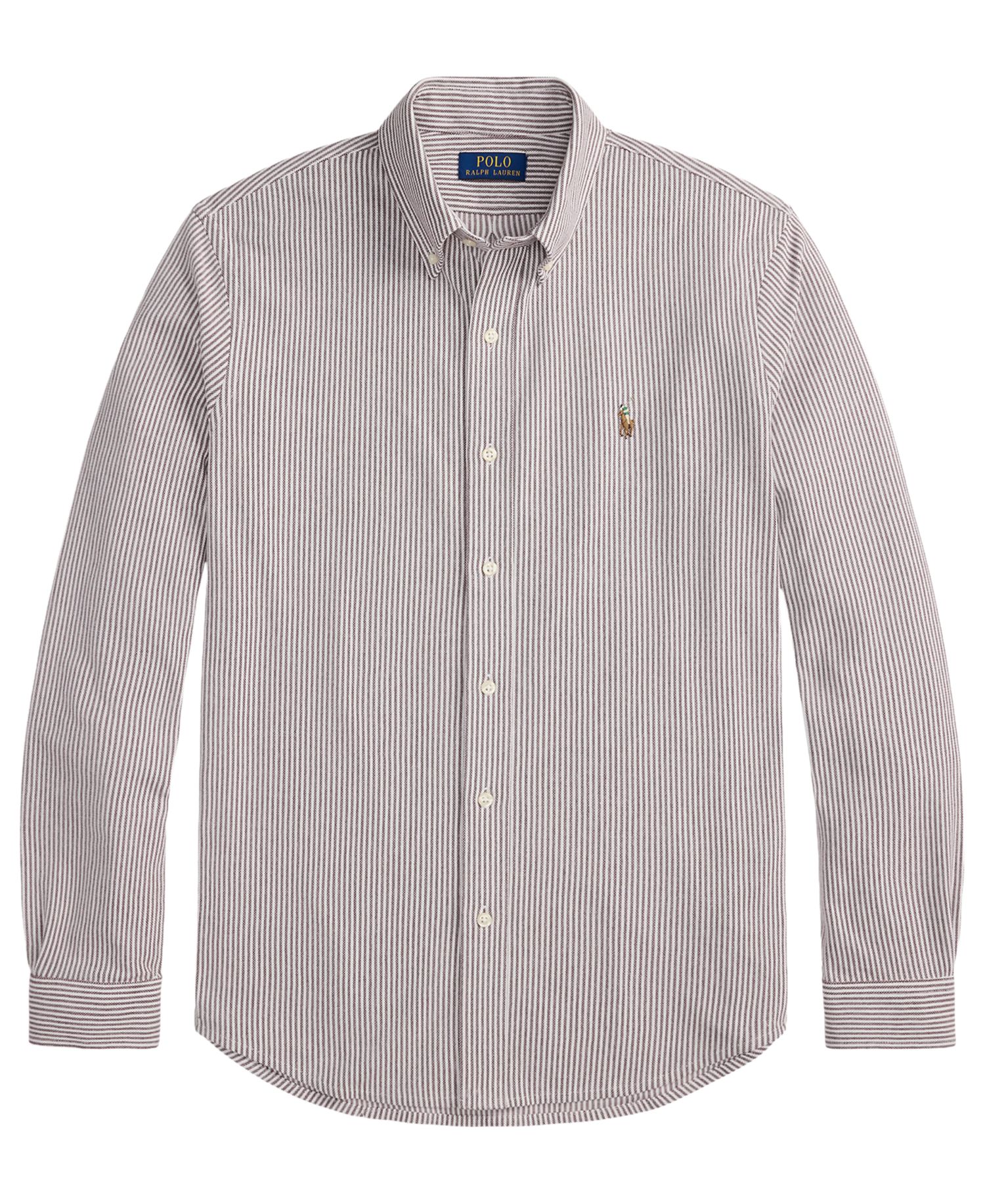 Men's Striped Knit Oxford Shirt
