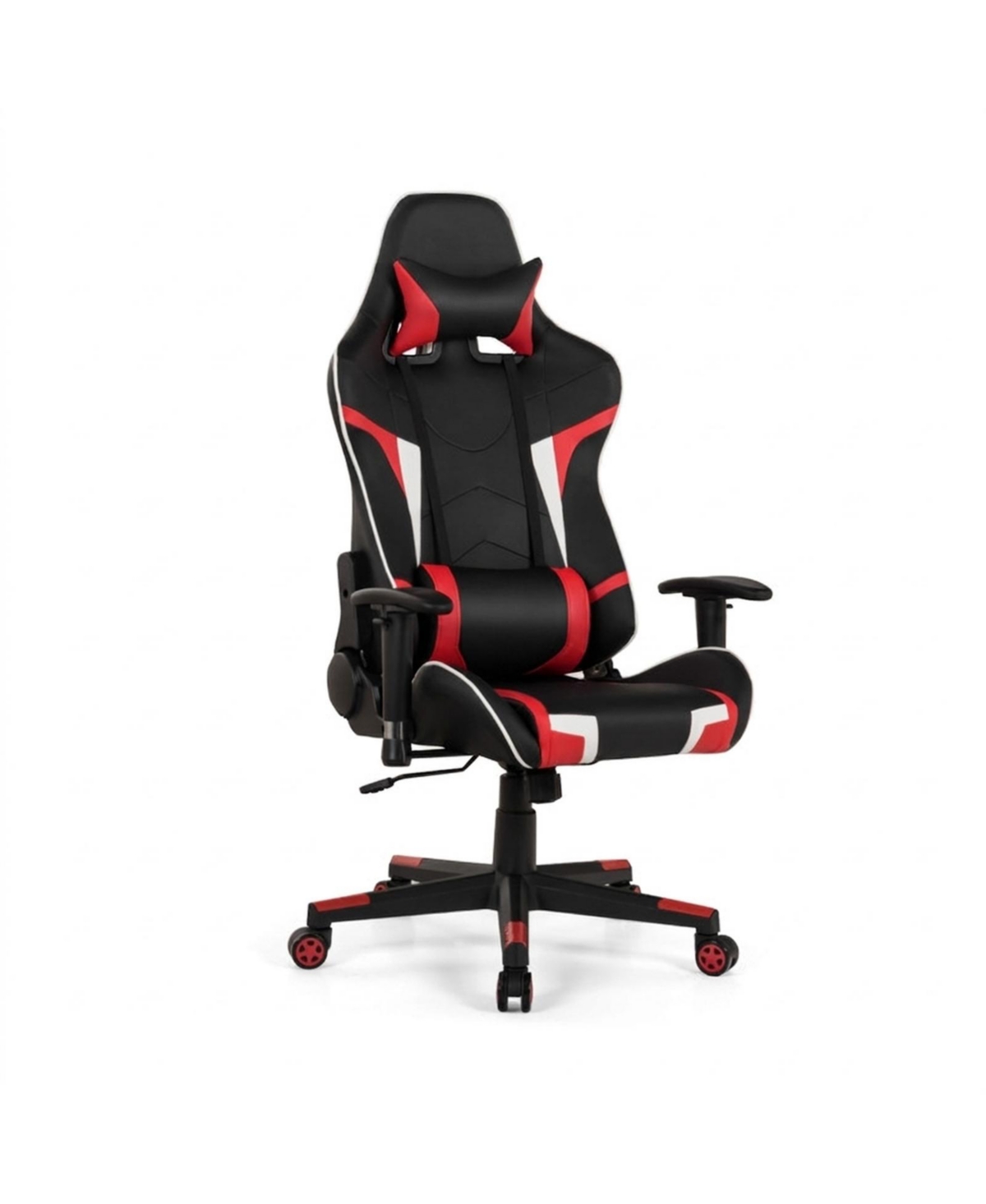 Gouun Reclining Swivel Massage Gaming Chair with Lumbar Support and Headrest