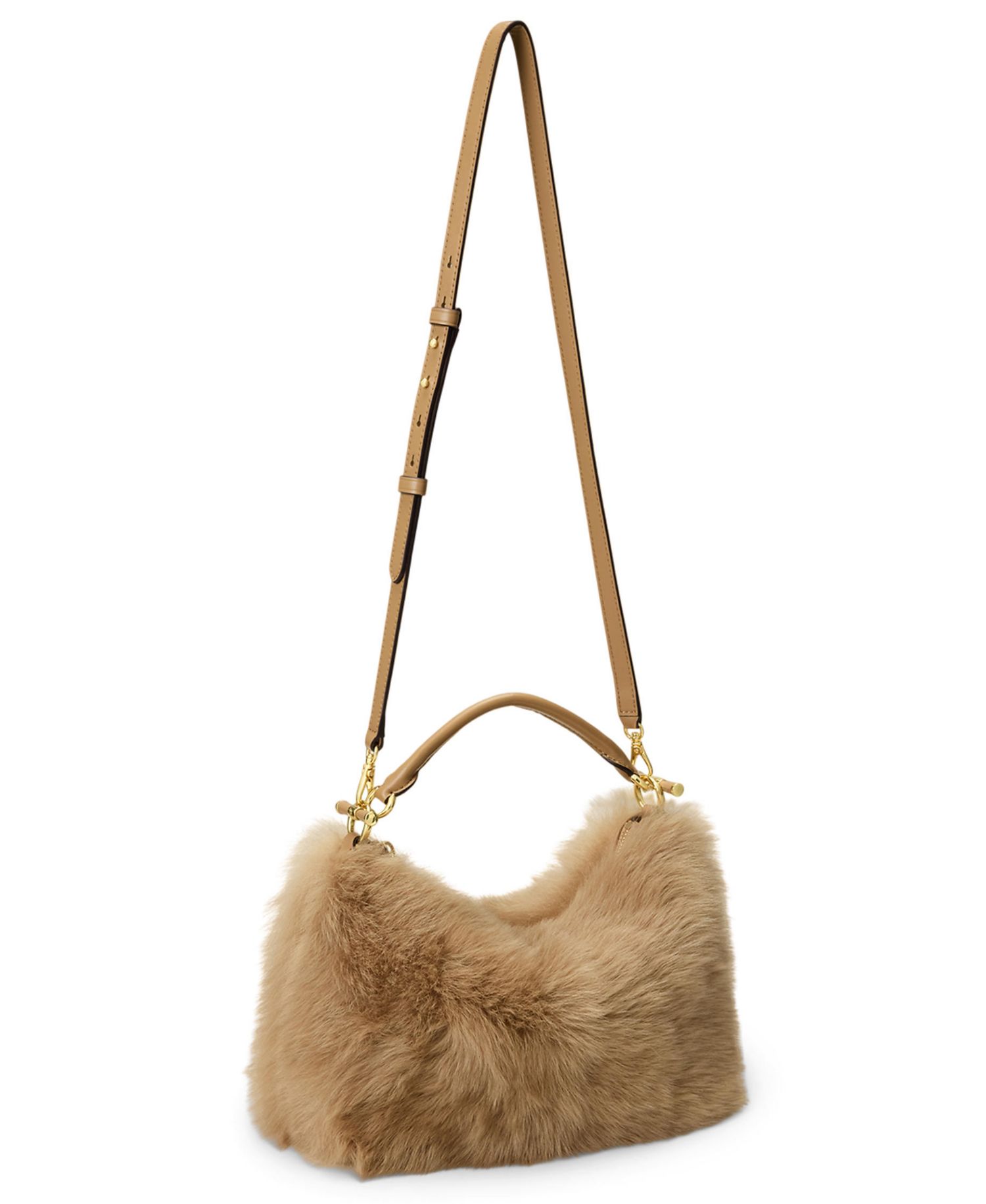 Blaike Shearling Small Shoulder Bag