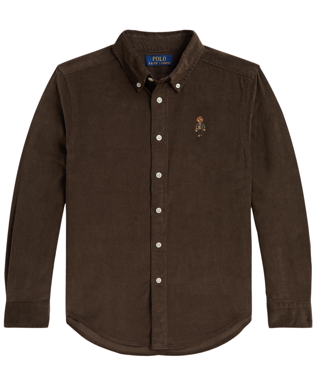 Polo Ralph Lauren Boys' 8-20 Bear Cotton Corduroy Shirt