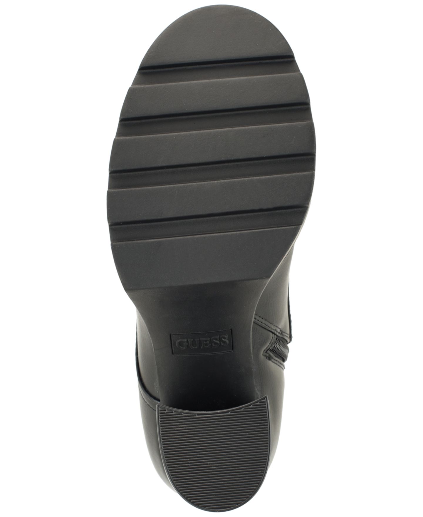Женские ботинки GUESS Nellsy Lace-Up Block Heel Hiker Booties, цвет: Чёрный — фото 5