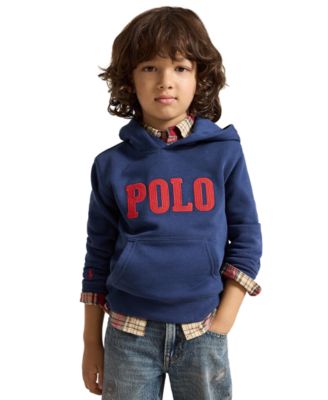 Boys' 2T-7 Logo Fleece Hoodie