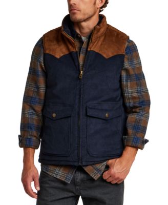Men's Western Cord Suede Vest