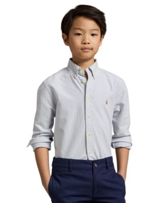 Polo Ralph Lauren 8-20 Boys' Embroidered Pony Logo Cotton Oxford