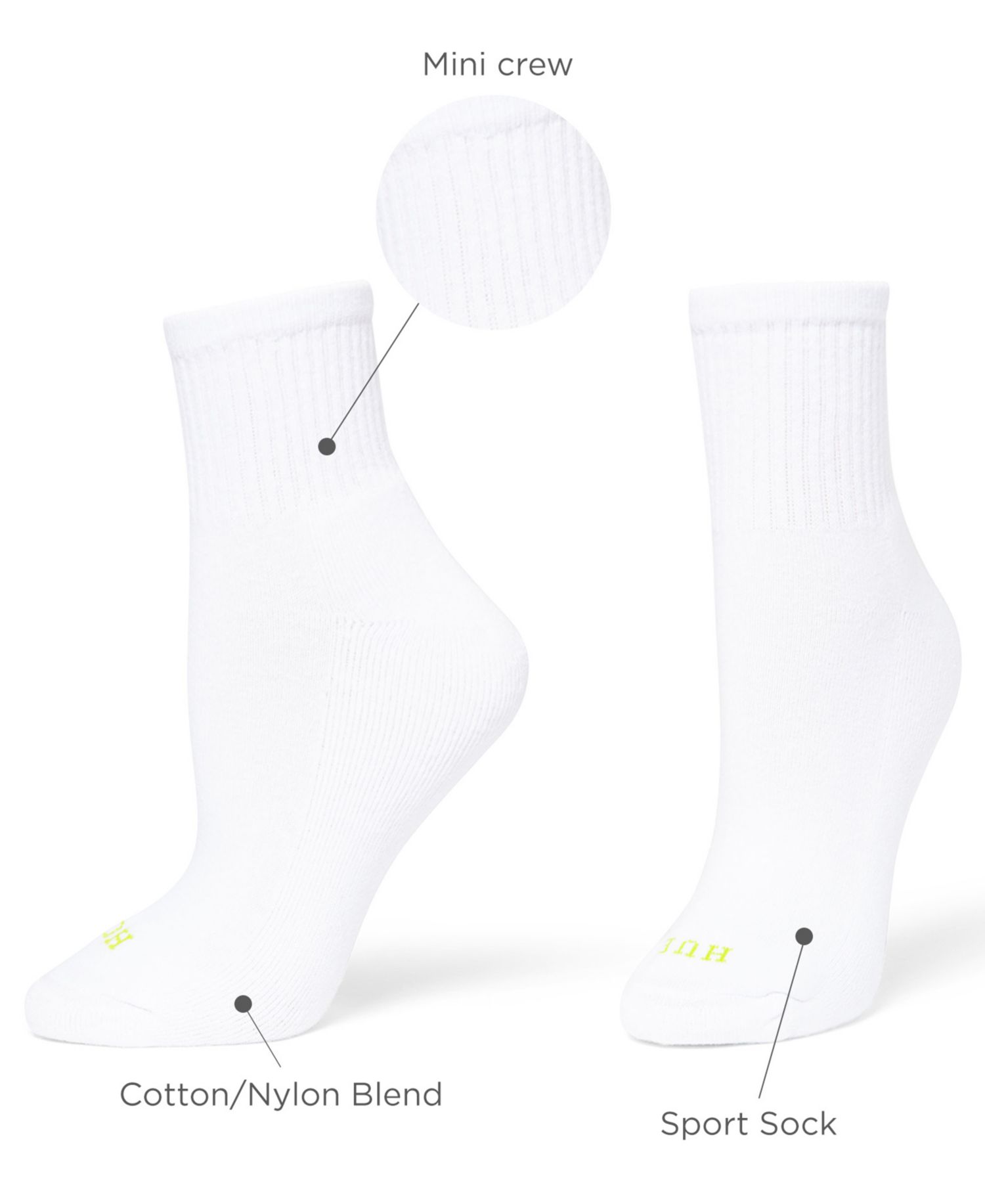 Women's Mini Crew 6-Pack Socks U10227