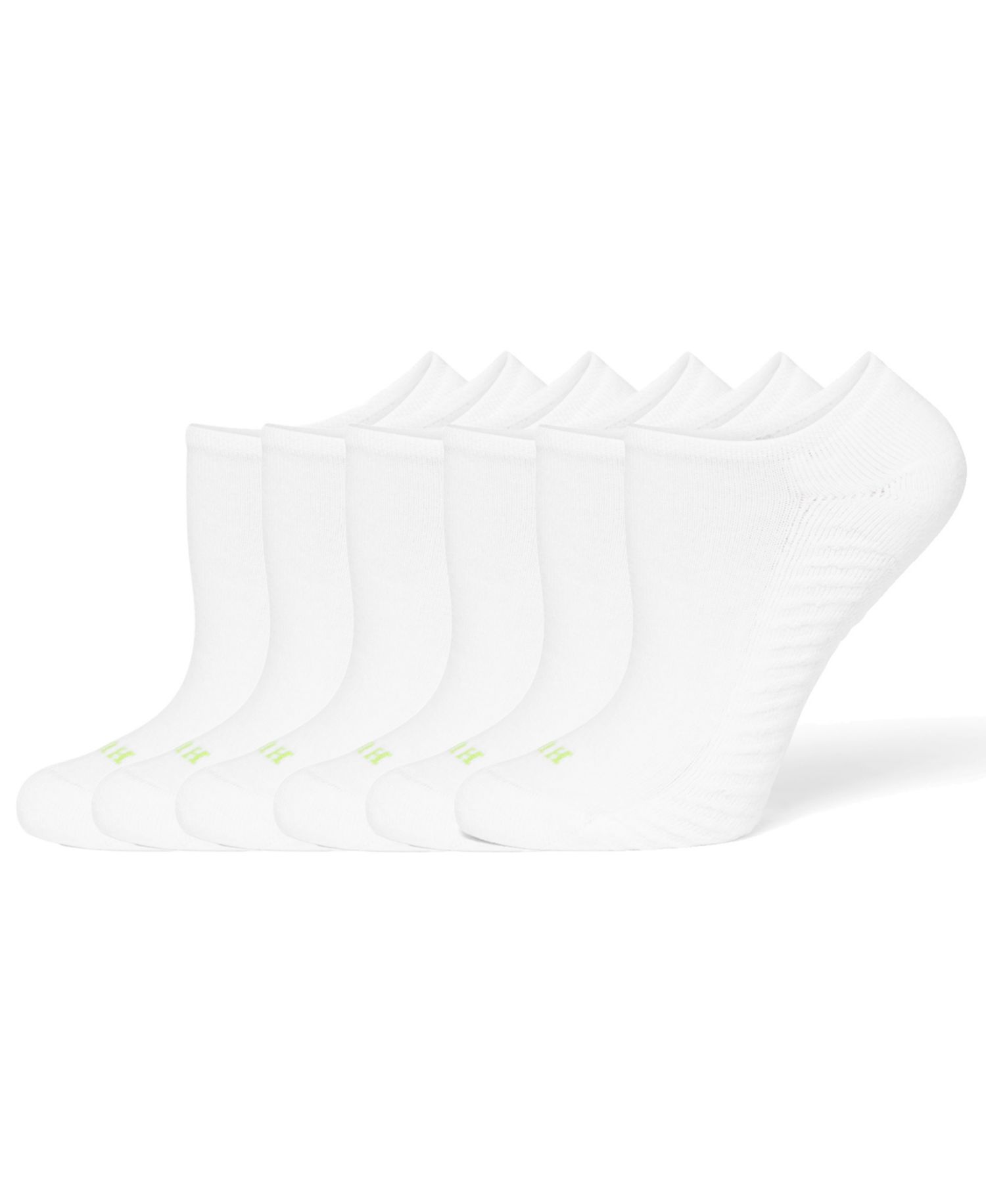 Women's Massaging No Show 6 Pack Socks