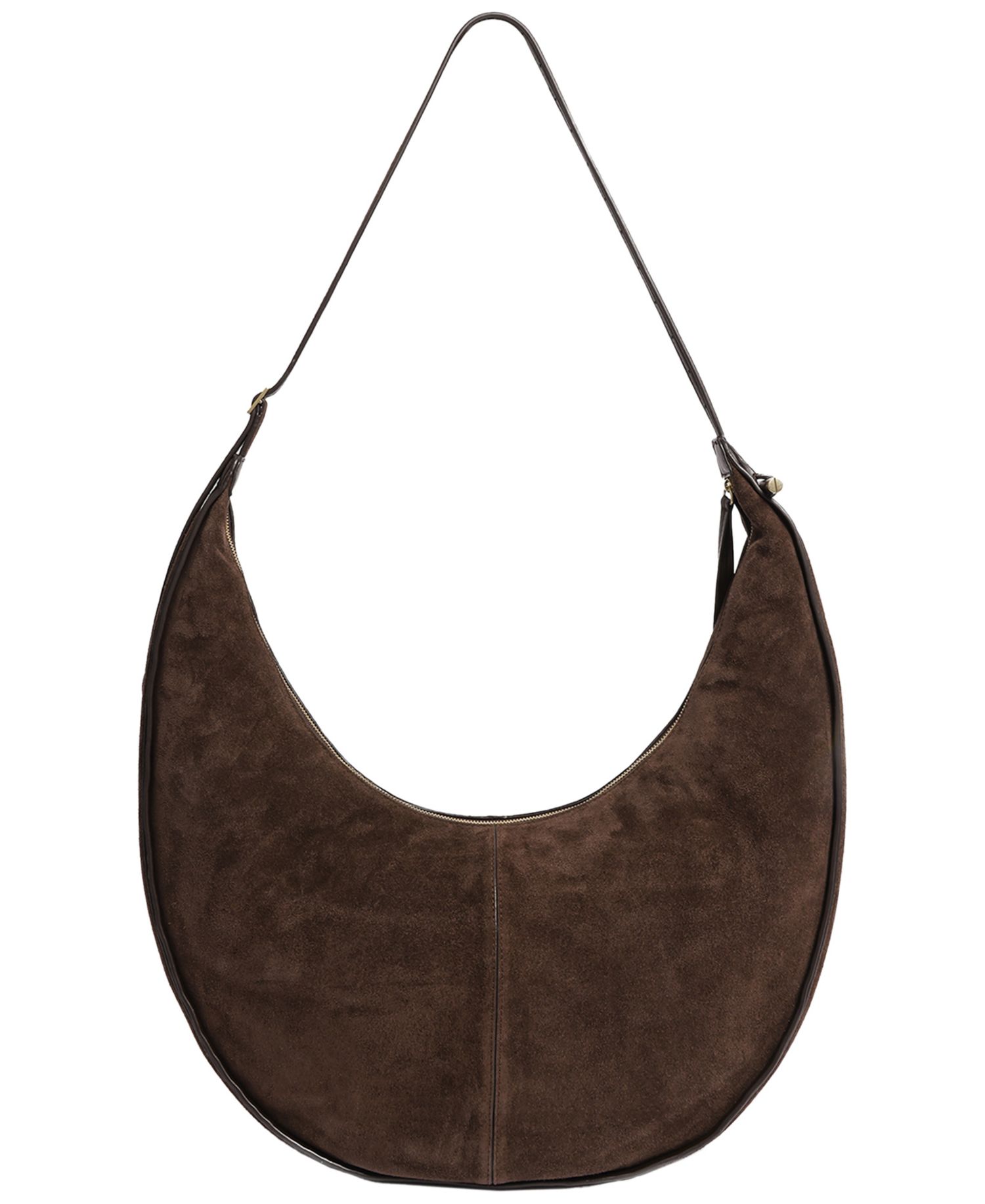 Highline Leather Banana Hobo Handbag