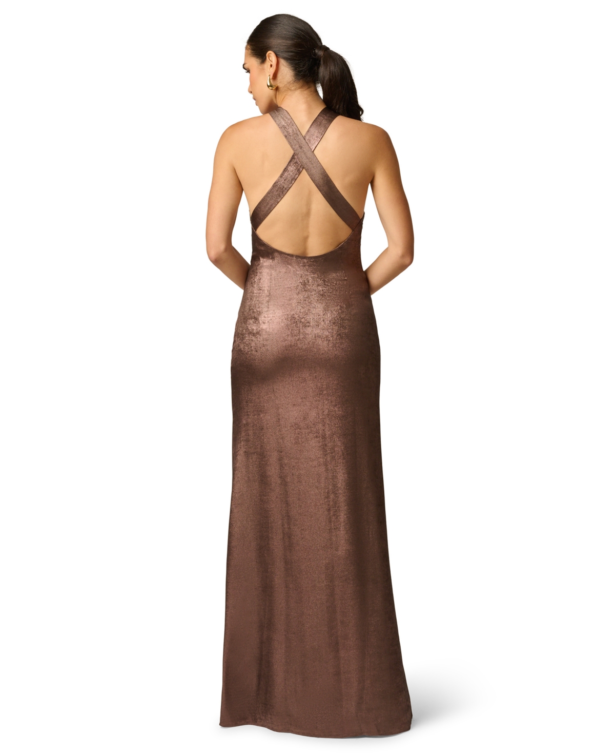 Adrianna Women's Foiled Chiffon Long Dress