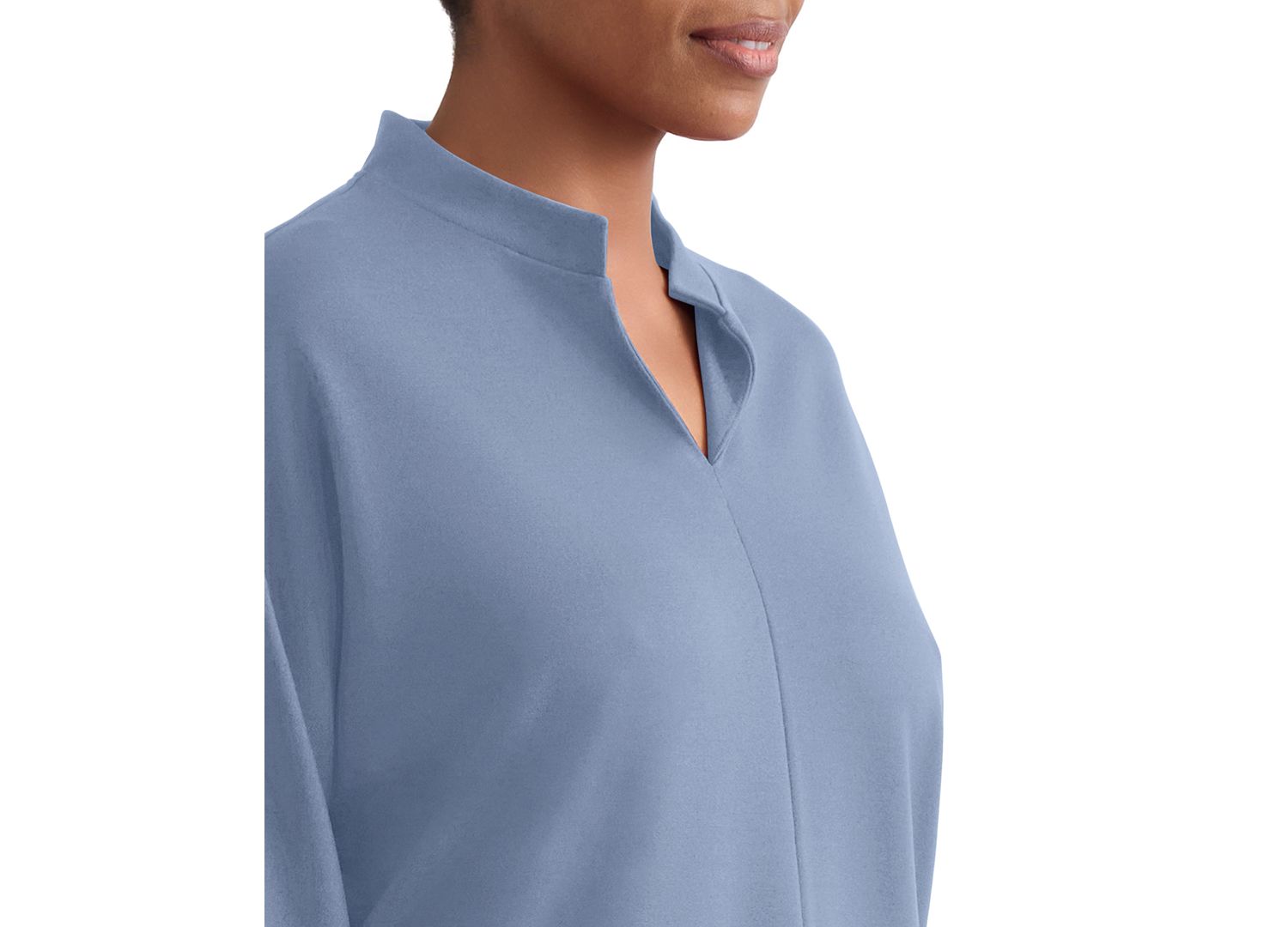 Petite Johnny Collar Top