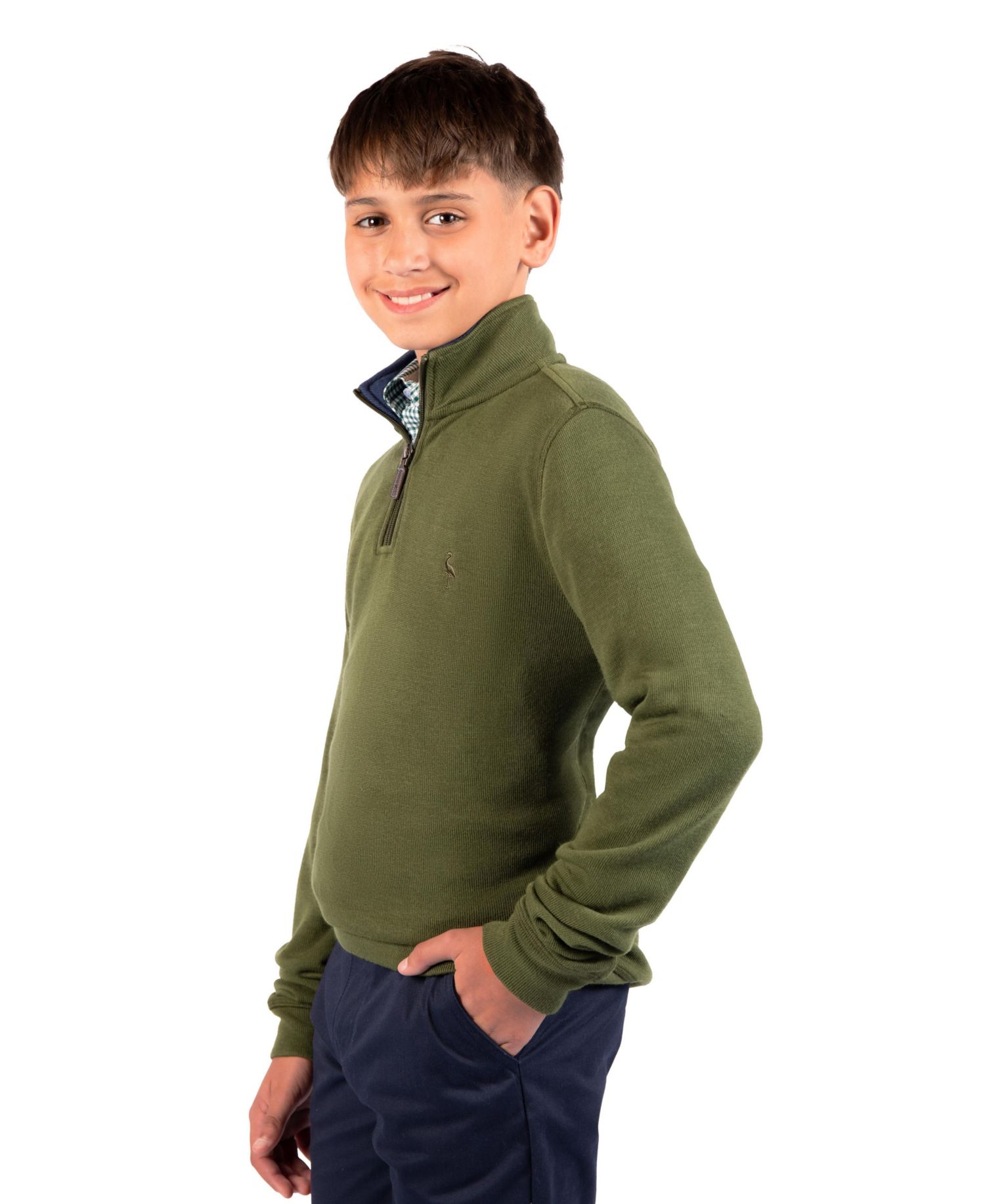 Boys' 8 -20 French Rib Quarter Zip