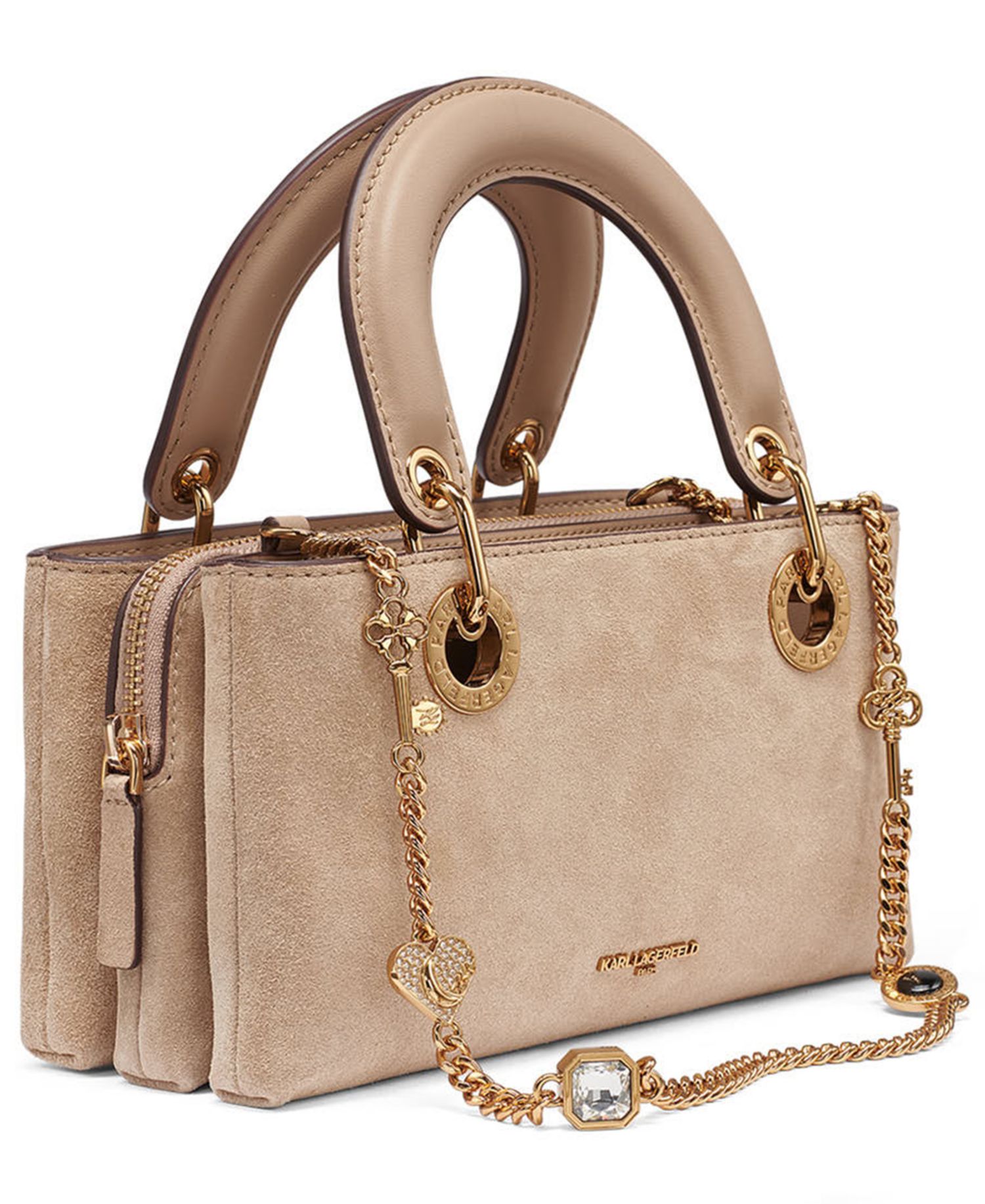 Benoite Suede Small Shoulder Handbag