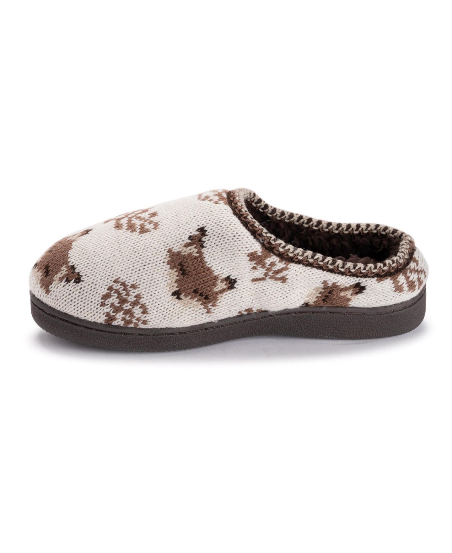 Женские тапочки MUK LUKS Brook Clog Slippers, цвет: Слоновая кость — фото 6