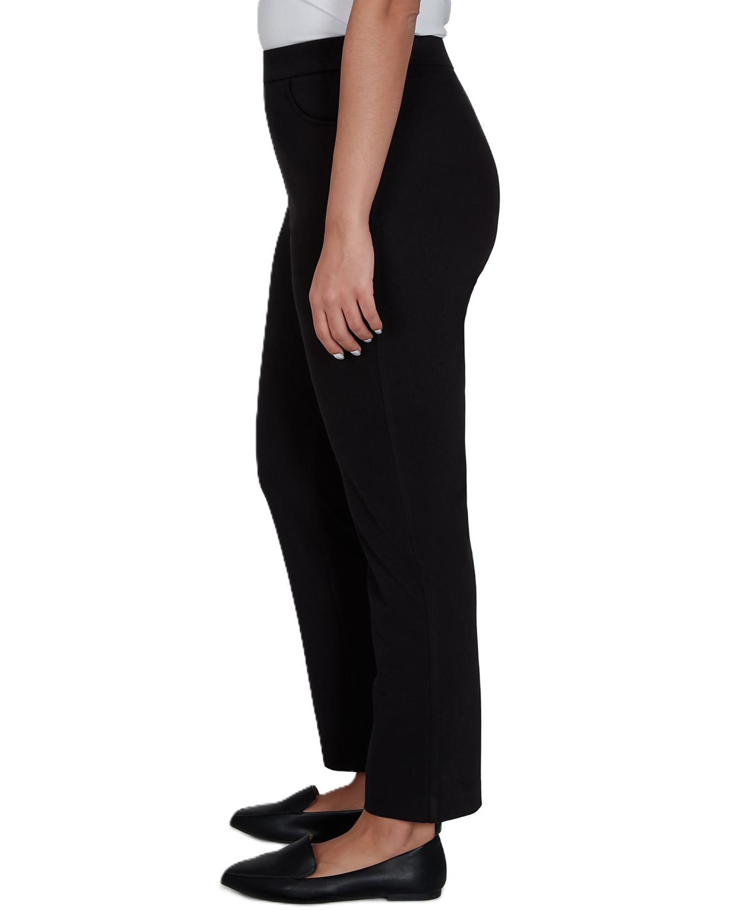 Petite Travel Advisory Pull-On Cropped & Ankle Pants