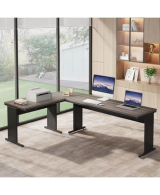 83" L-Shaped Executive Desk