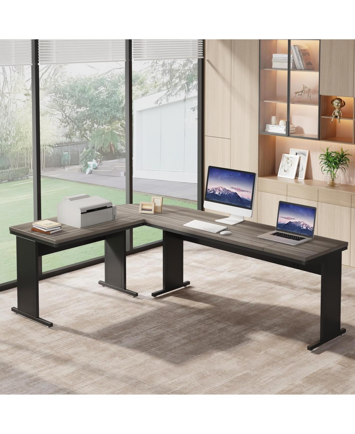Tribesigns 83" L-Shaped Executive Desk