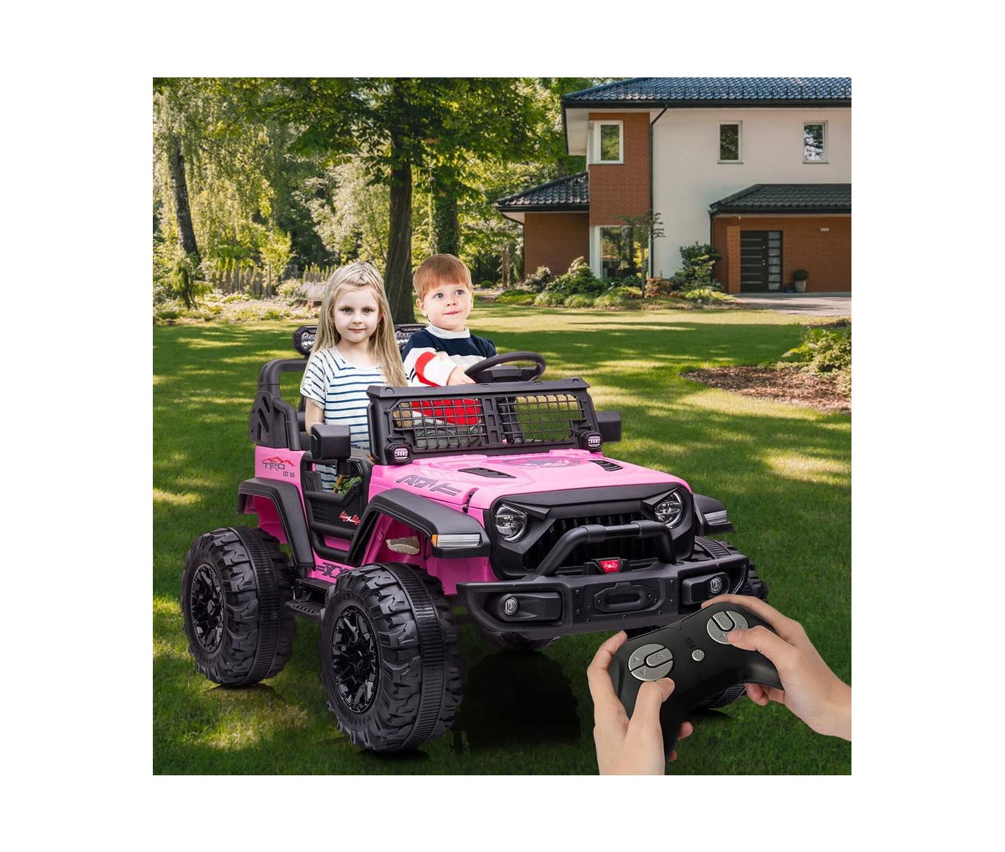 Детская игрушка homfan 2-Seat Kids Ride-On Electric Truck with Remote Control, 3–8 лет — фото 7