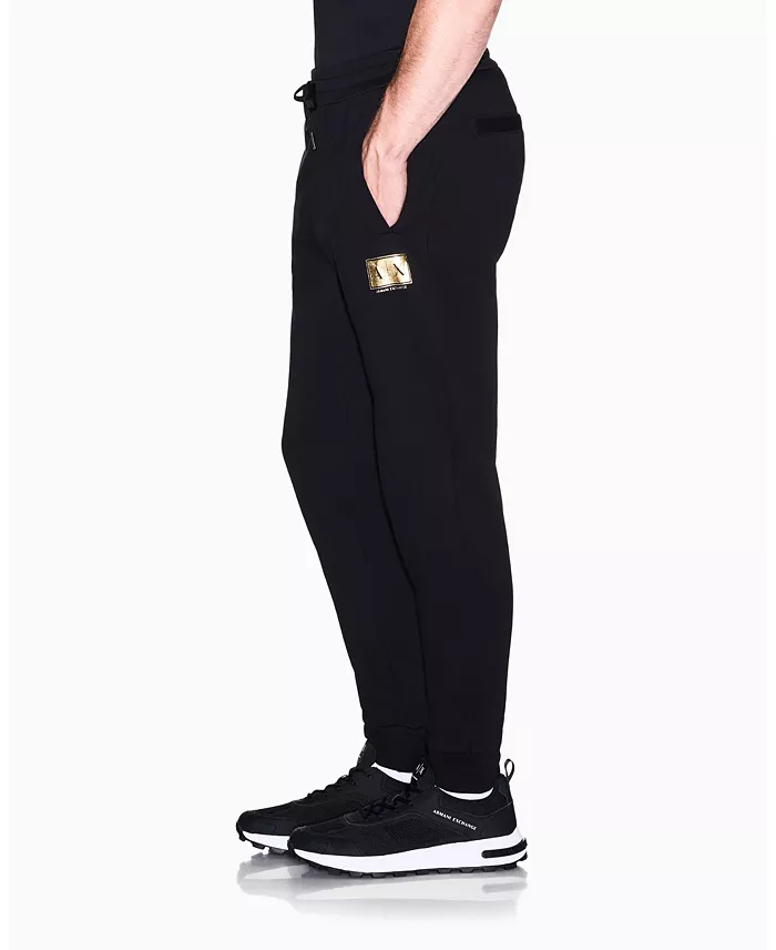 Men's Black And Gold Box Jogger - thumbnail 7