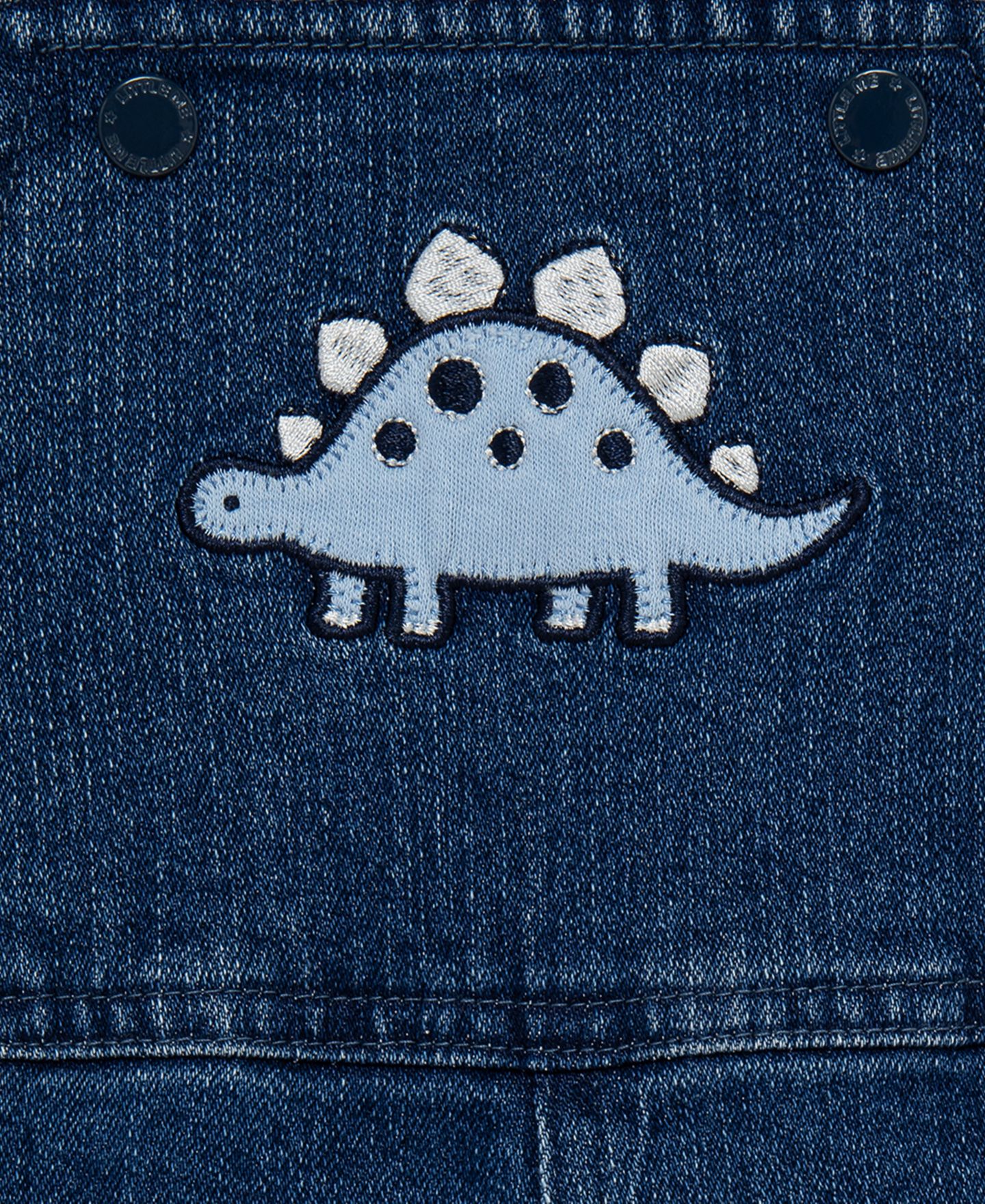 Комплект Little Me Crewneck T-Shirt and Dino Overall, 2-Piece Set для мальчиков-малышей, цвет: Джинсовый — фото 6