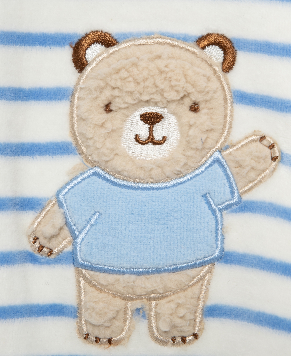 Little Me Baby Boys' Fuzzy Bear Footie Coverall