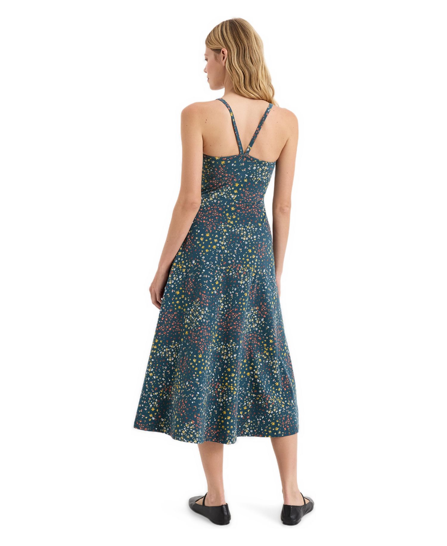 Women's Floral-Print Fit & Flare Midi Dress