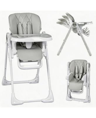 Baby High Chair, Multifunctional Infant Highchairs with Adjustable Height and Recline, Foldable Dining Chair for Babies and Toddlers