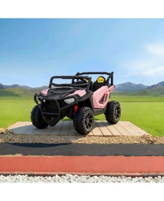 24V 2-Seater Metal Remote Control Ride-On UTV, Ages 3-6