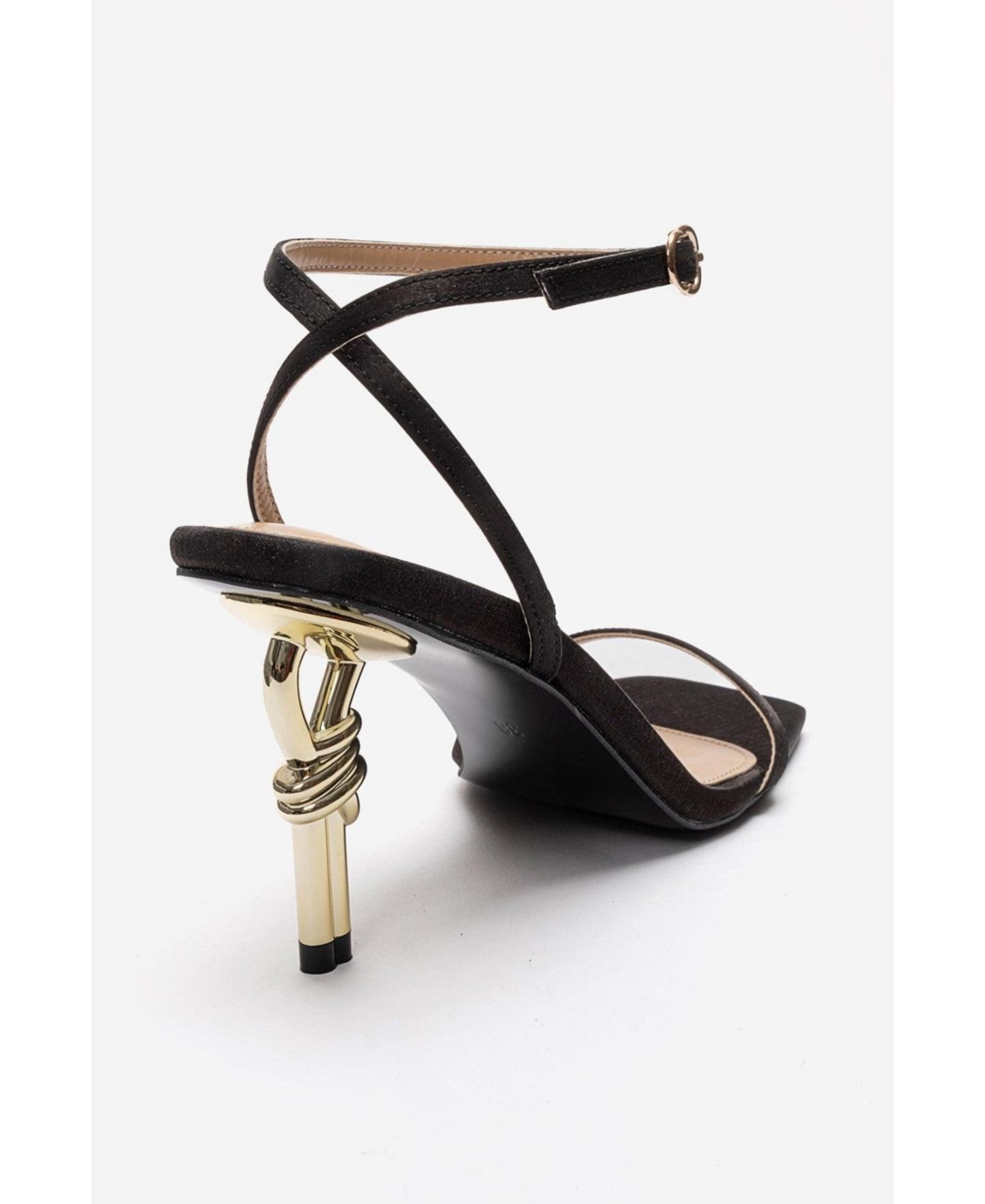 Женские сандалии Prologue Shoes Sone Stiletto Ankle Strap Sandal, цвет: Чёрный — фото 6