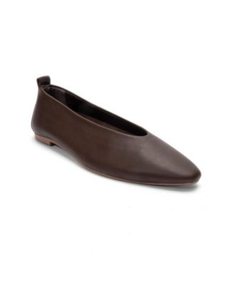 Forever and Always Shoes Women's Jenas Leather Ballet Flat