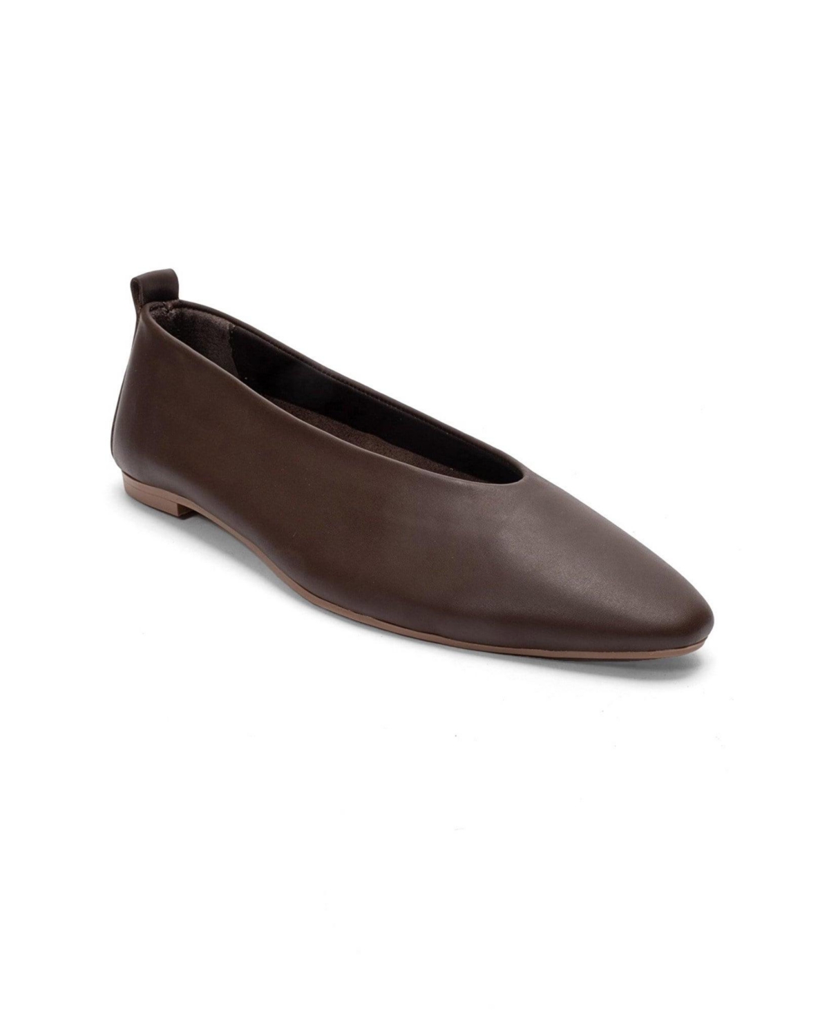 Forever and Always Shoes Women's Jenas Leather Ballet Flat - Brown