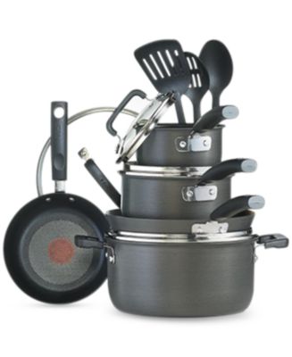 T-Fal - Hard-Anodized 12-Pc. Cookware Set