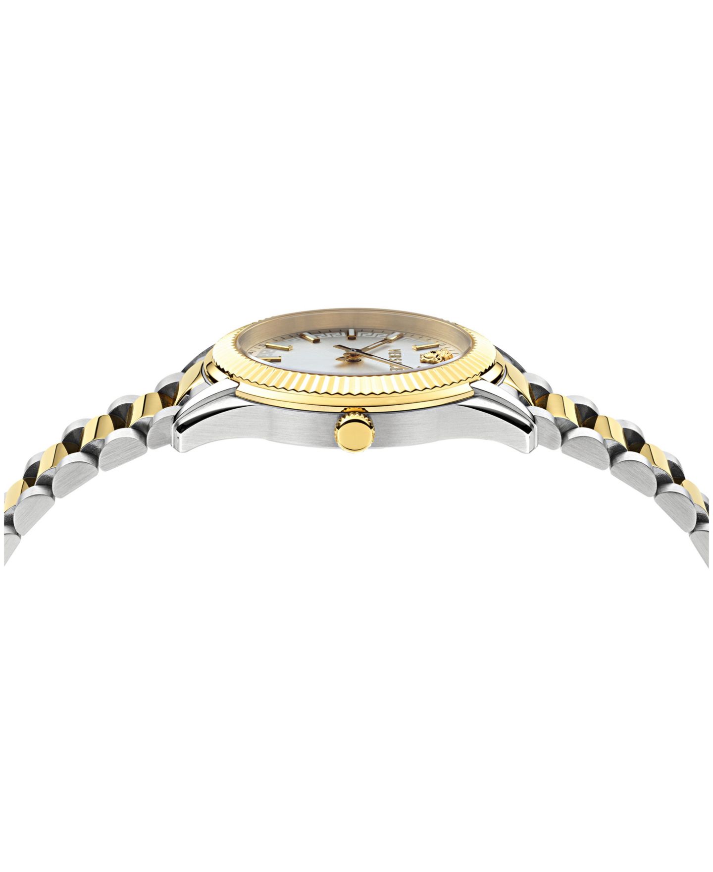 Женские часы Versace Apodis Two-Tone Stainless Steel Bracelet Watch 34mm — фото 2