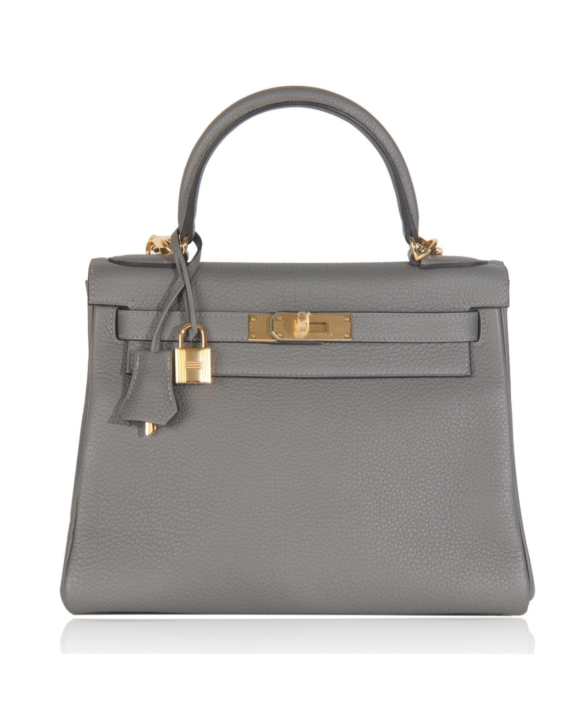 Pre-Owned HERMES Etain Clemence Retourne Kelly 28 Ghw