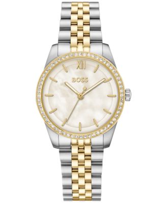 Women's Graceful Quartz Two-Tone Stainless Steel Watch 32mm