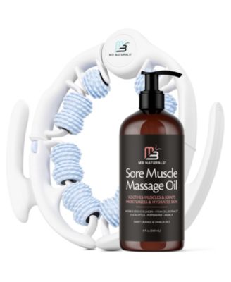 Arnica Massage Oil and Massage Roller Kit Body Massage Oil and Roller Set 8 Fluid Ounce
