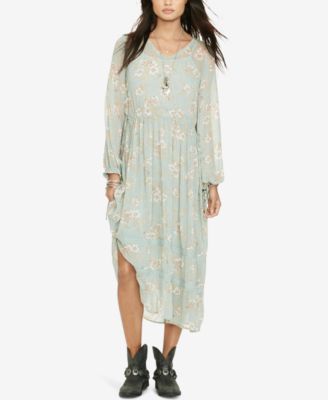 Denim & Supply Ralph Lauren Lace-Trim Maxi Dress - Macy's