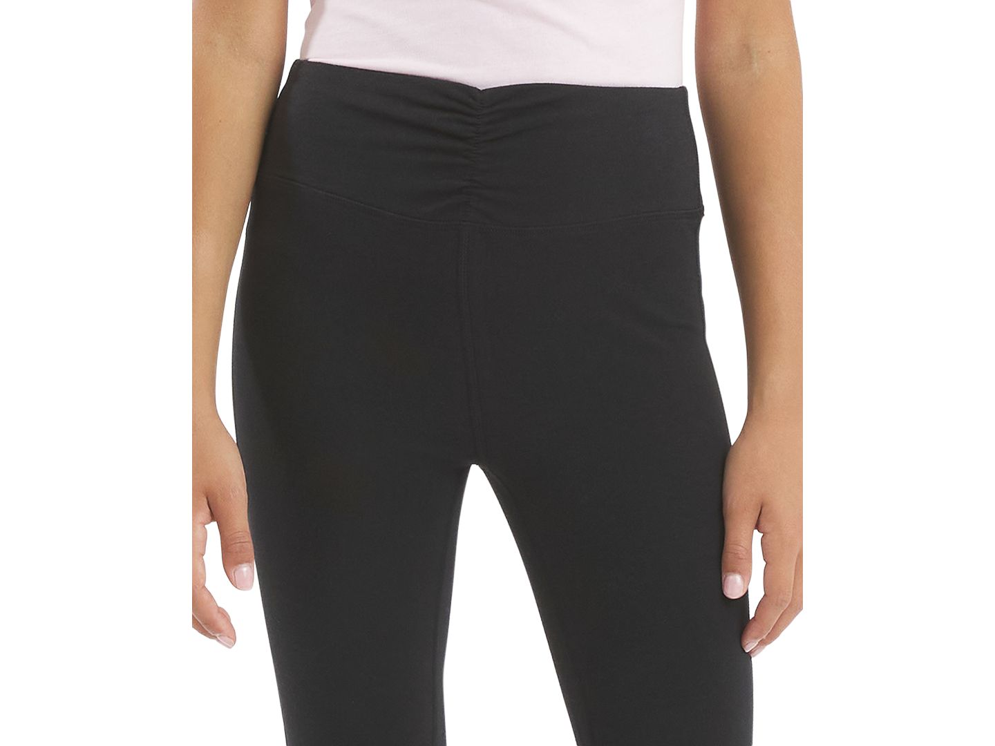 Леггинсы Champion Flared Leggings для девочек, цвет: Чёрный — фото 3
