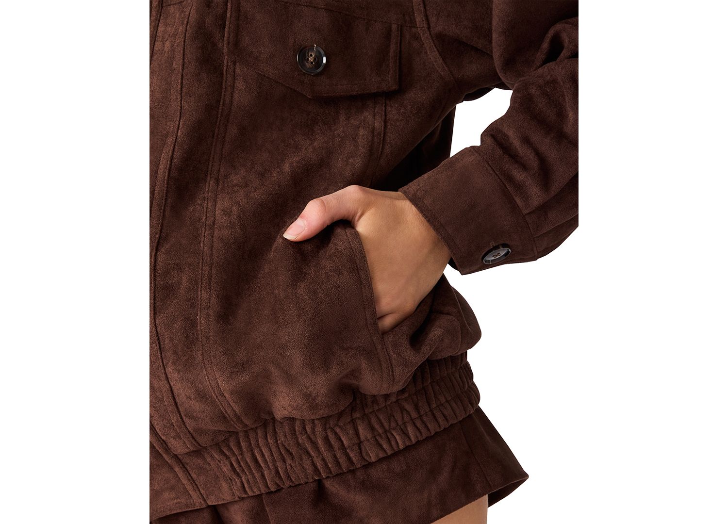 Women's Henson Faux-Suede Bomber Jacket