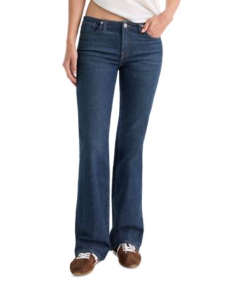 Women's Low-Rise Bootcut Ghost-Waistband Jeans